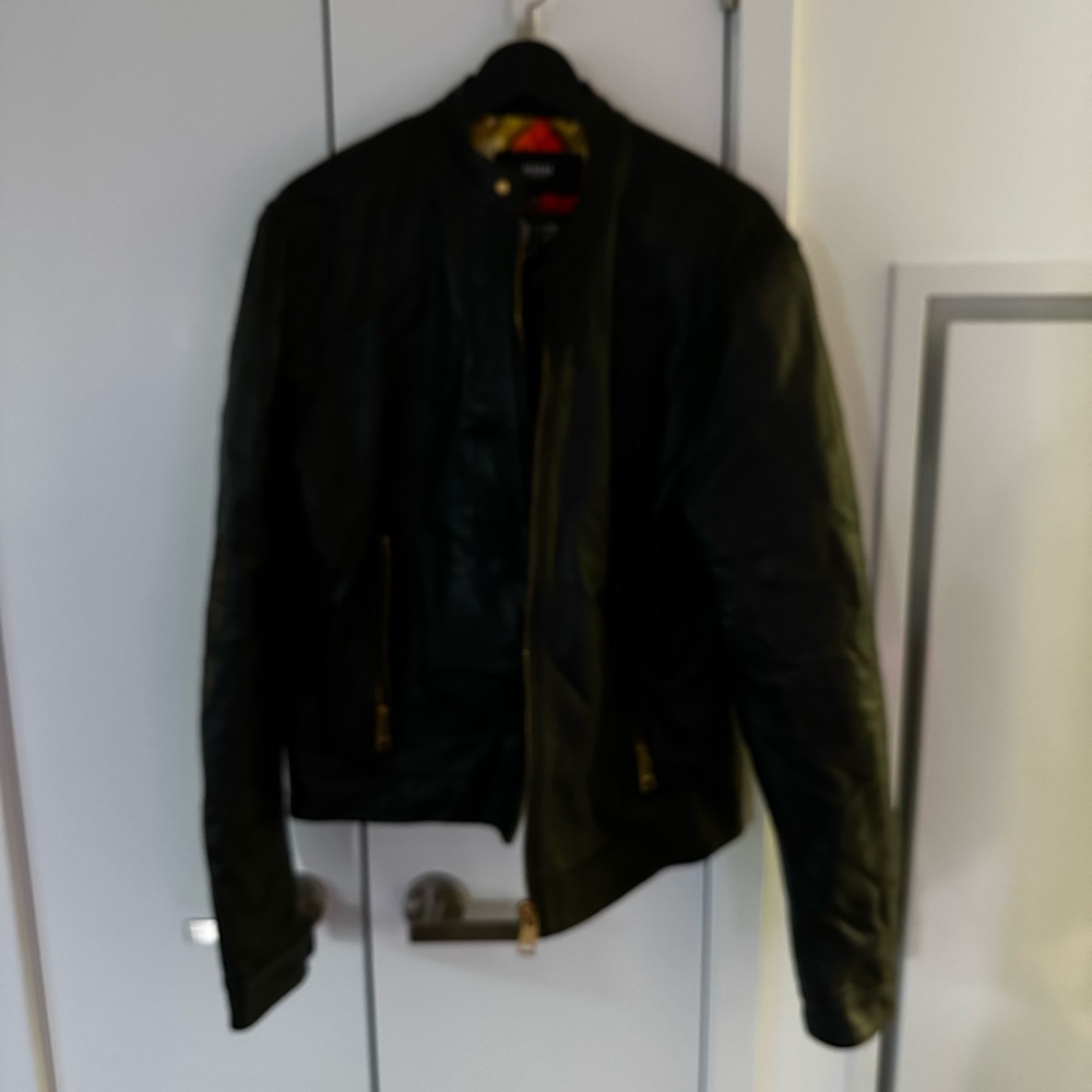 Versus by Versace premium leather moto jacket. Size 54 (EU). Gently used.